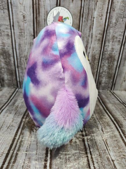 Squishmallows Tomara the Penguin Purple TieDye with Crown 8" Plush Kelly Toy HTF - Picture 7 of 8